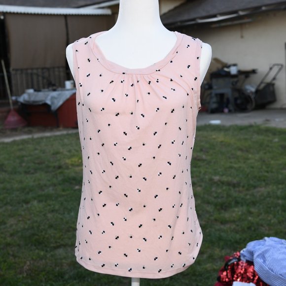 Ann Taylor Factory Sleeveless Shell Cami Pink M - Picture 1 of 6